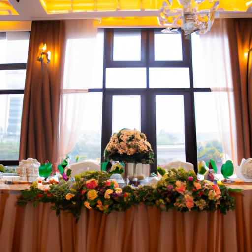 Một không gian tiệc cưới được trang hoàng đẹp mắt tại một nhà hàng tiệc cưới sang trọng hàng đầu ở TP.HCM