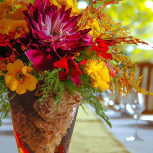 Bình hoa đa dạng màu sắc và phong cách để trang trí bàn tiệc