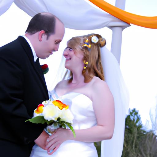 Cặp đôi đẹp cùng chia sẻ khoảnh khắc ngọt ngào trong lễ thành hôn.