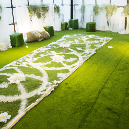 Thảm cỏ giúp tạo không gian ấm áp và lãng mạn cho đám cưới.