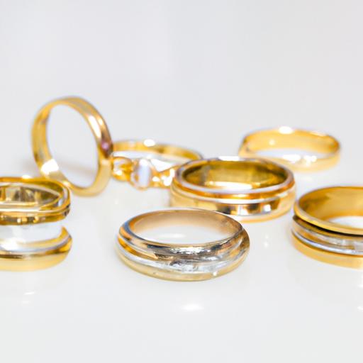 Một số lựa chọn nhẫn cưới làm bằng các loại vàng khác nhau