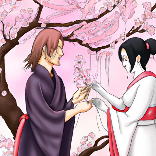 Sasuke và Sakura trao nhau lời hứa dưới tán hoa anh đào