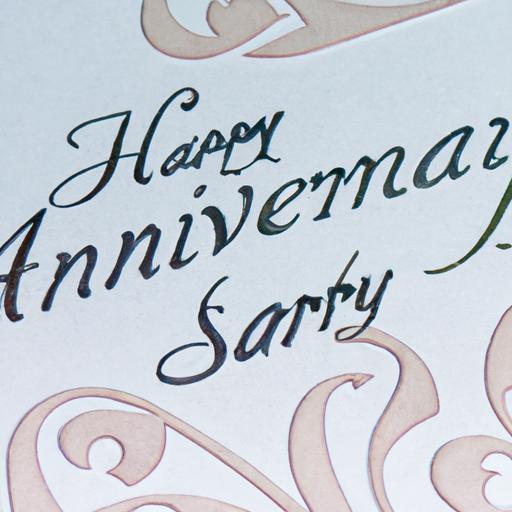 Thiệp chúc mừng kỷ niệm ngày cưới handmade với họa tiết cắt giấy tinh xảo và lời chúc cá nhân.