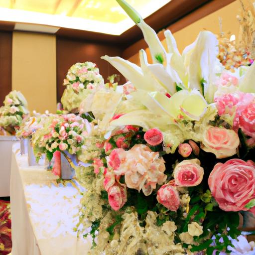 Bó hoa tuyệt đẹp tại đám cưới của ca sĩ Quỳnh Trang