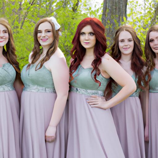Những cô dâu phù dâu nổi bật với những chiếc đầm cùng màu tại đám cưới