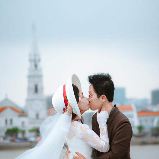Đông Nhi và Ông Cao Thắng chụp ảnh kỷ niệm trong ngày cưới