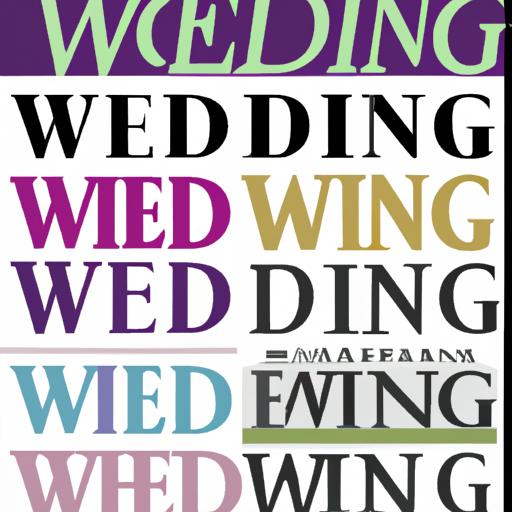 Những mẫu dán chữ đám cưới với nhiều màu sắc và kiểu dáng khác nhau