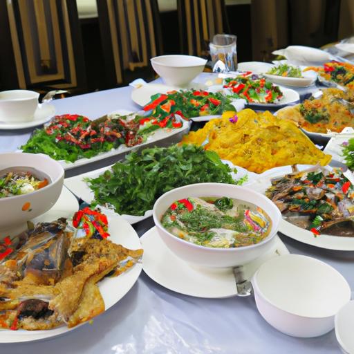 Tiệc cưới hoành tráng với đa dạng món ăn Việt Nam tại nhà hàng Tân Phú