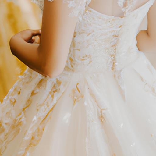 Một chiếc váy cưới thanh lịch với chi tiết ren tinh tế và đuôi dài cho đám cưới ca sĩ Phương Anh.